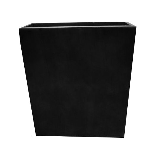 GardenLite Terrace Planter Single Black decorative pots for feature plants square shape