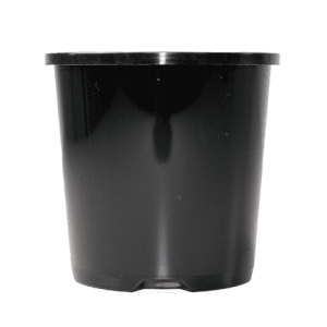 Introducing the Black Plastic Slimline 40mm Pot – this versatile container, featuring a sleek black finish and a slightly flared rim, is perfect for accommodating small to medium-sized plants.