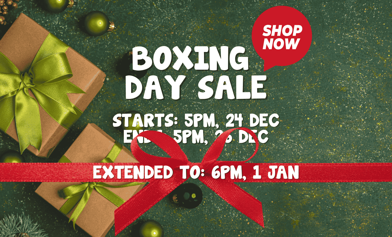 Boxing Day Sale NOW ON